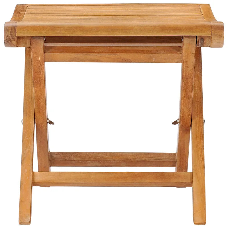 Repose-pieds / Table d'appoint d'extérieur en teck Chic Teak Italy, fabriqué en bois de teck de qualité A