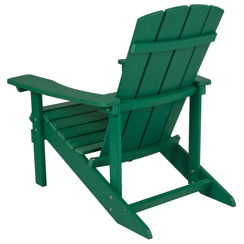 Lot de 4 chaises Adirondack d'extérieur en bois de poly-résine tout temps
