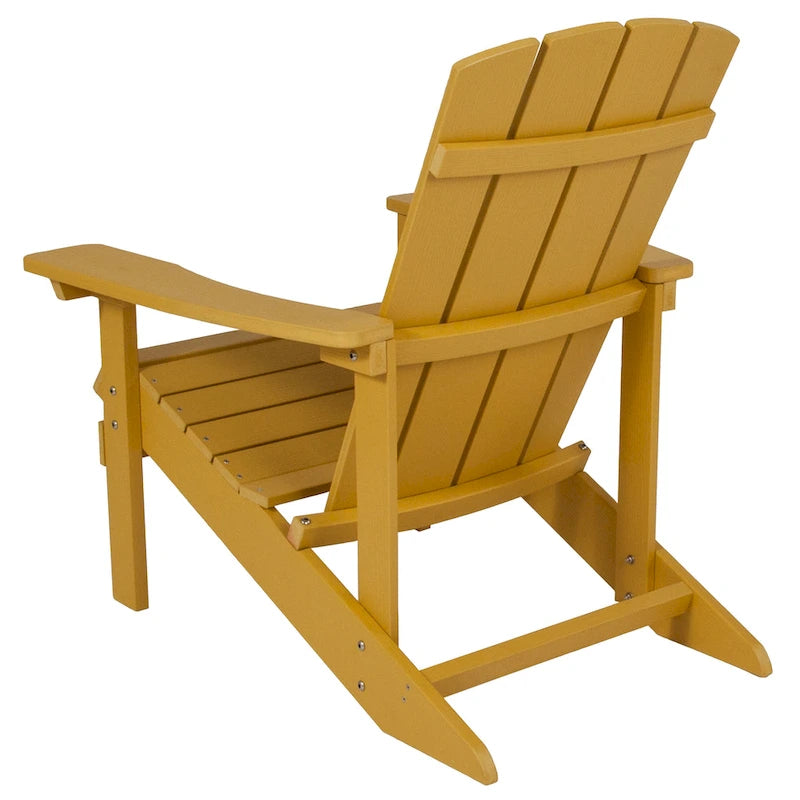 Lot de 4 chaises Adirondack d'extérieur en bois de poly-résine tout temps