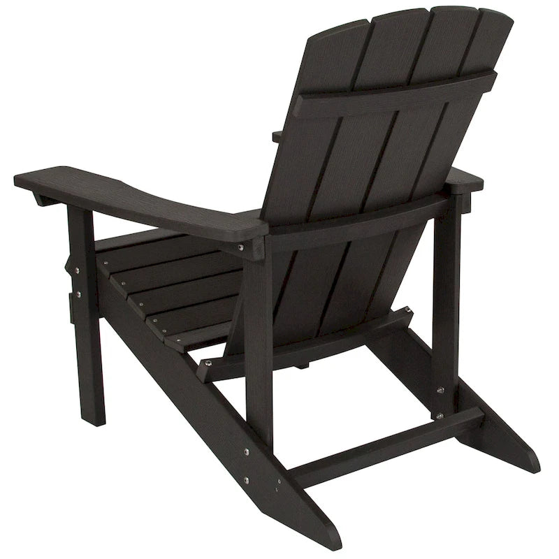 Lot de 4 chaises Adirondack d'extérieur en bois de poly-résine tout temps