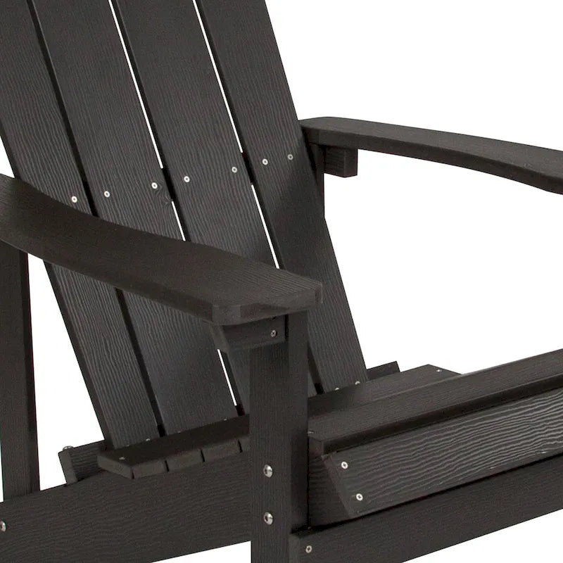 Lot de 4 chaises Adirondack d'extérieur en bois de poly-résine tout temps