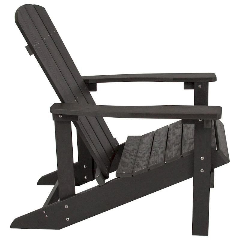 Lot de 4 chaises Adirondack d'extérieur en bois de poly-résine tout temps