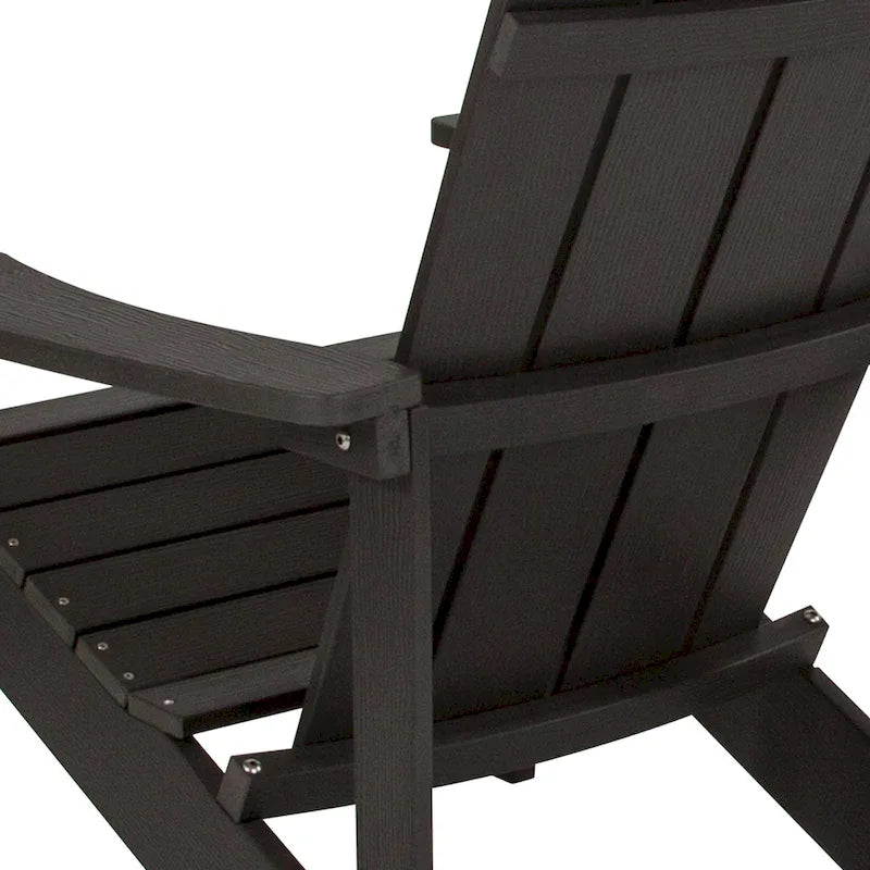 Lot de 4 chaises Adirondack d'extérieur en bois de poly-résine tout temps