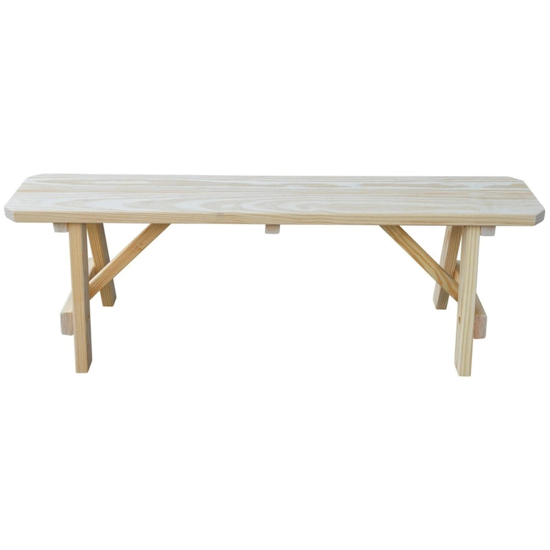 Banc traditionnel en pin de 5 pi