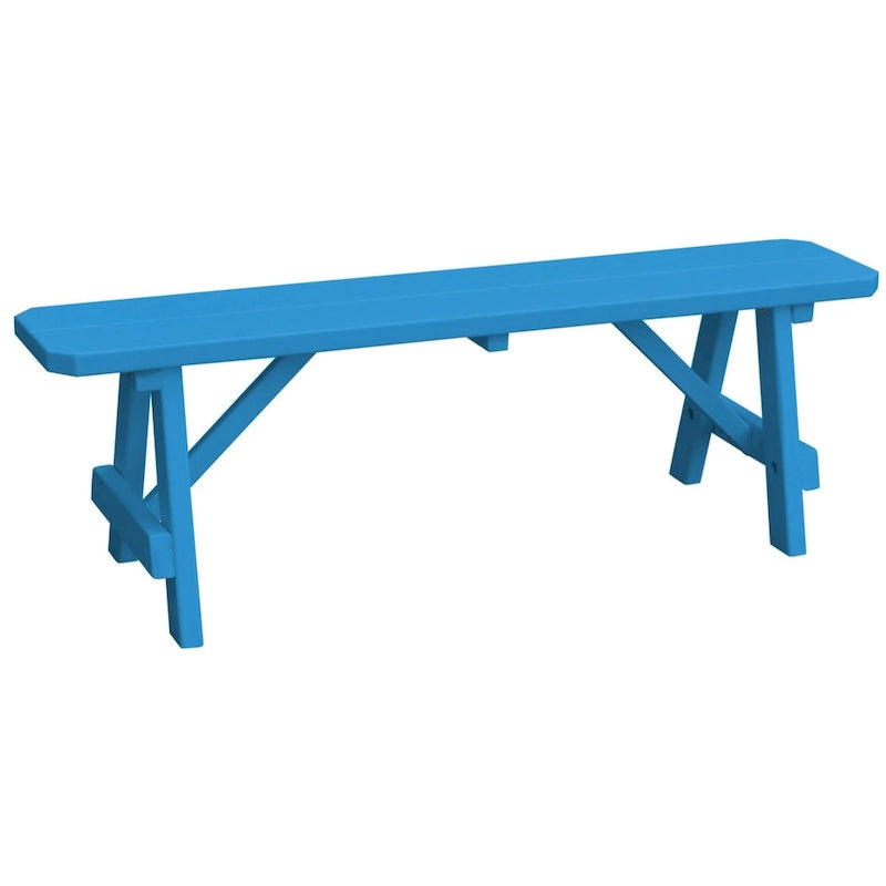 Banc traditionnel en pin de 5 pi