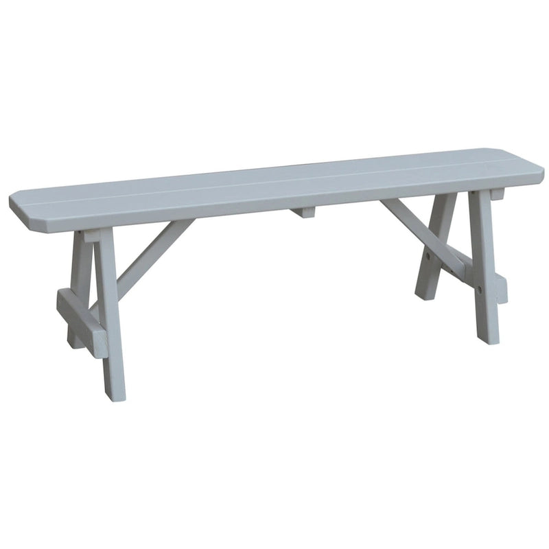 Banc traditionnel en pin de 5 pi