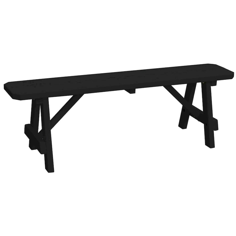 Banc traditionnel en pin de 5 pi