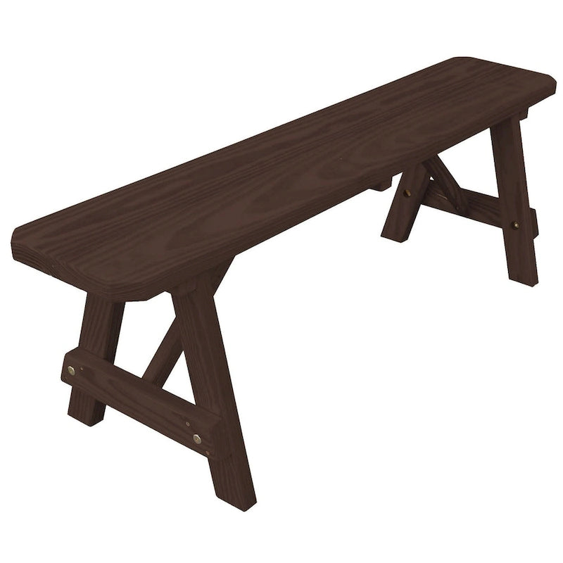 Banc traditionnel en pin de 5 pi