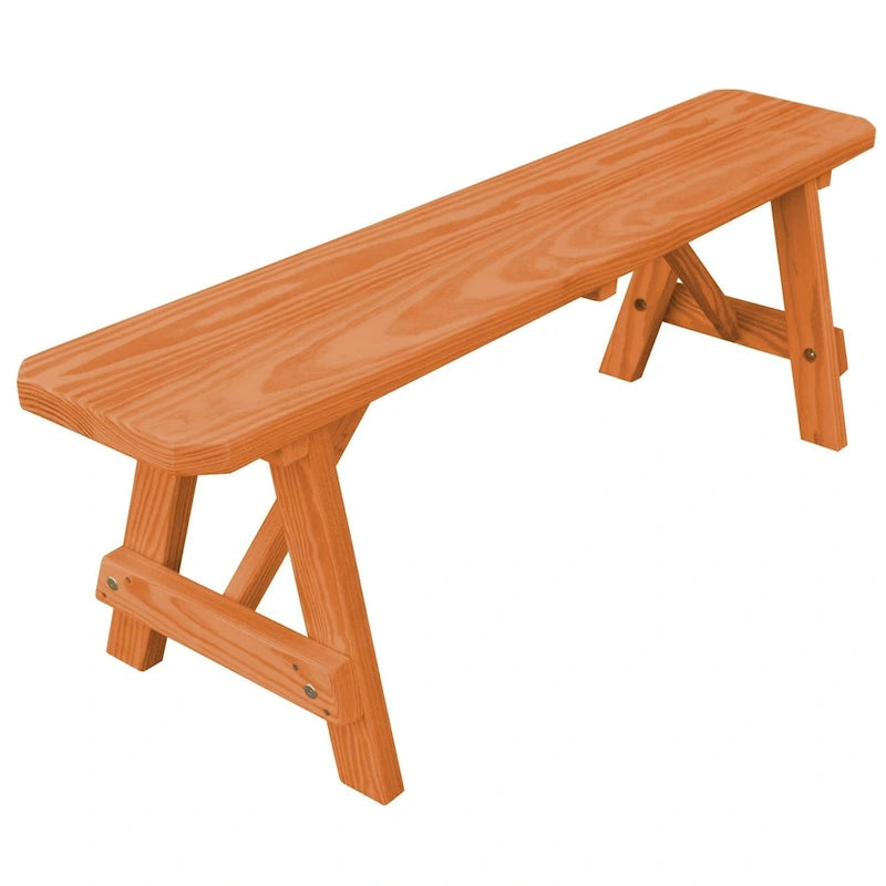 Banc traditionnel en pin de 5 pi