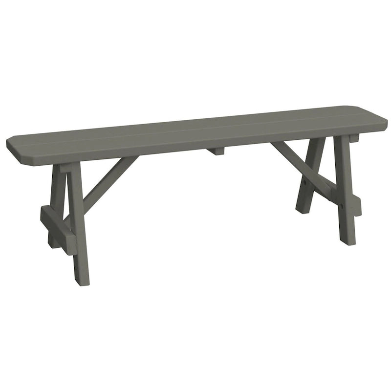 Banc traditionnel en pin de 5 pi