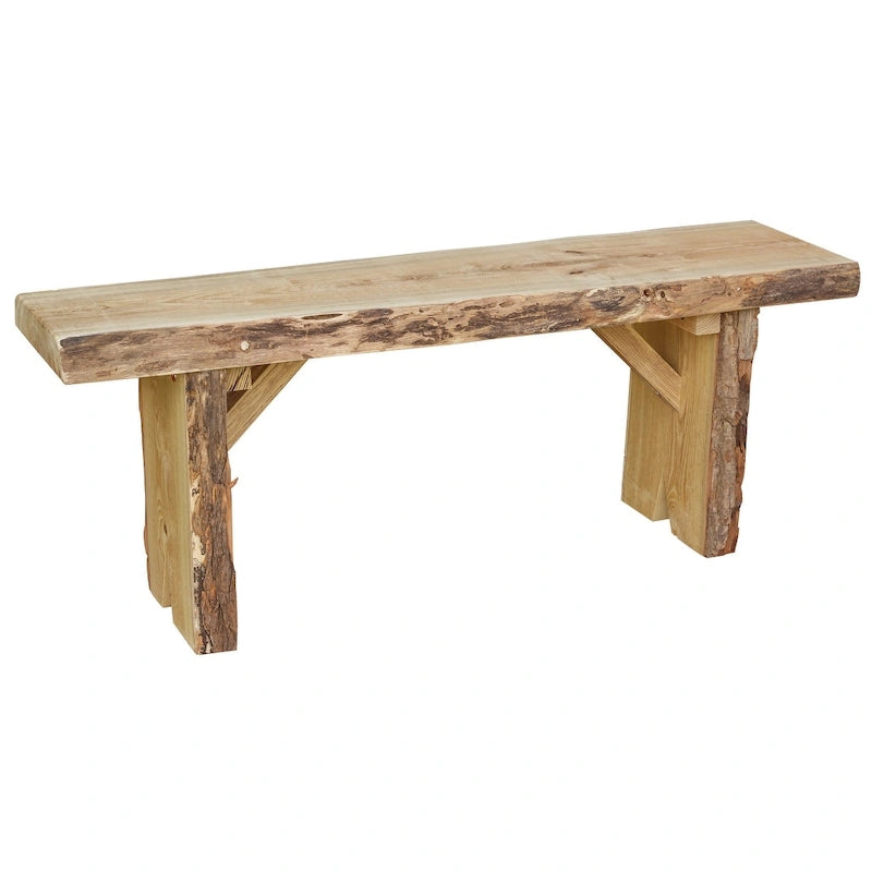 Banc Wildwood en robinier à bord naturel de 1,2 m