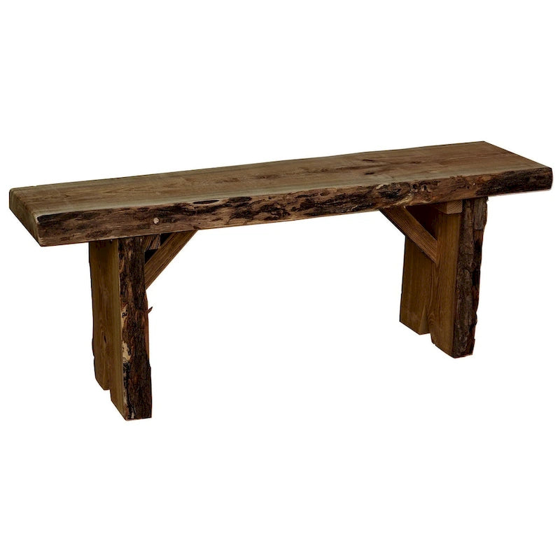 Banc Wildwood en robinier à bord naturel de 1,2 m