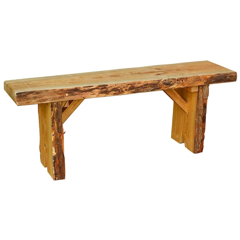 Banc Wildwood en robinier à bord naturel de 1,2 m