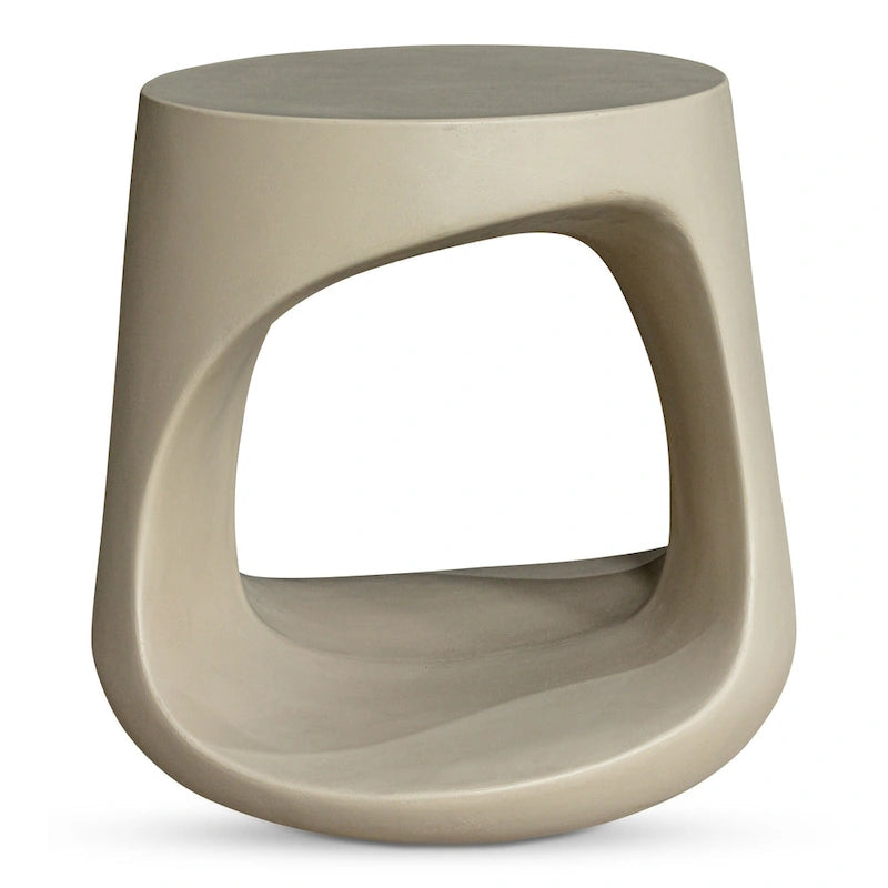 Tabouret en béton géométrique moderne haut Aurelle Home Roscoe