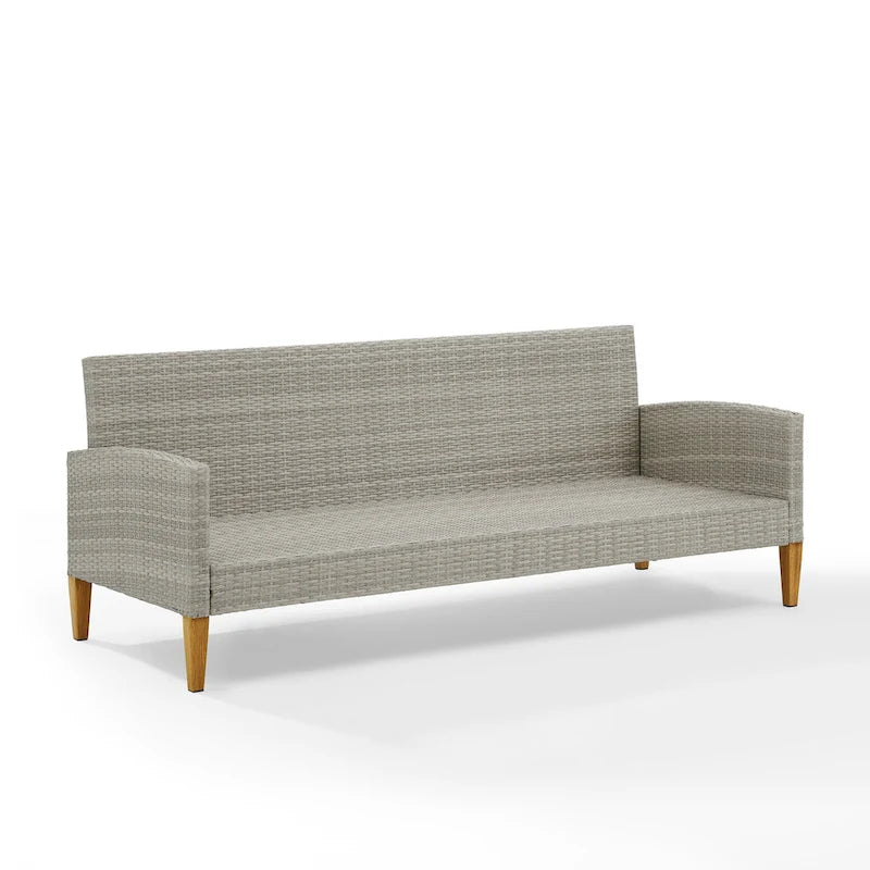 Canapé d'extérieur en osier Crosley Capella - 33H x 75.75L x 29.5P