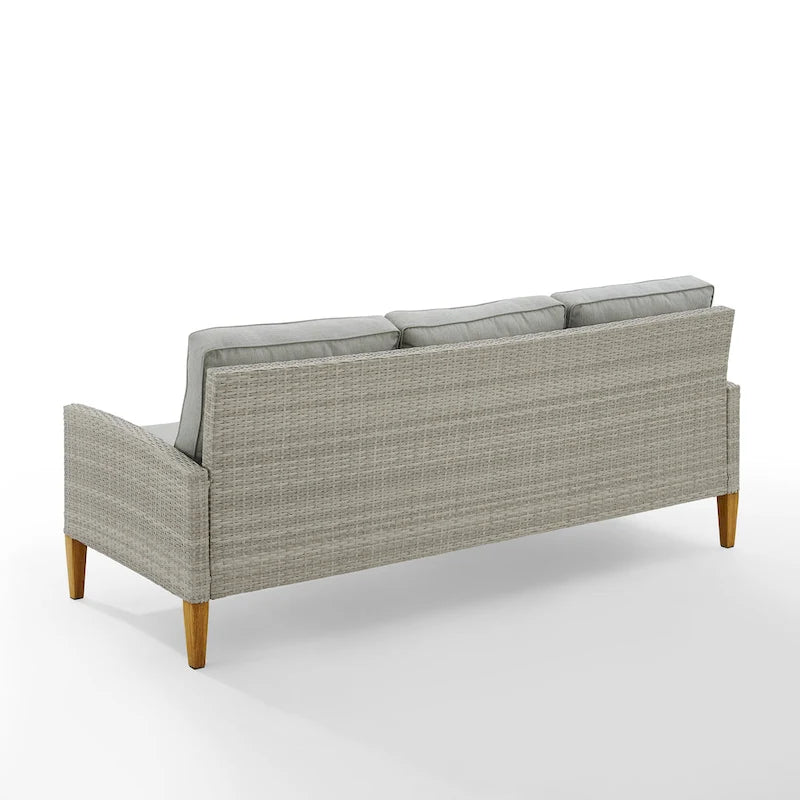 Canapé d'extérieur en osier Crosley Capella - 33H x 75.75L x 29.5P