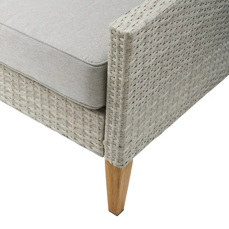 Canapé d'extérieur en osier Crosley Capella - 33H x 75.75L x 29.5P