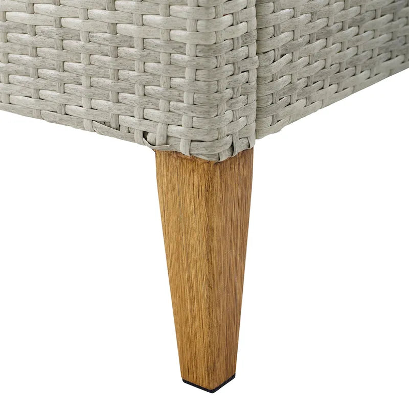 Canapé d'extérieur en osier Crosley Capella - 33H x 75.75L x 29.5P