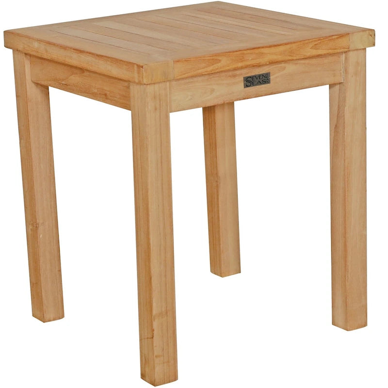 Table d'appoint d'extérieur en teck Santa Monica de Seven Seas Teak