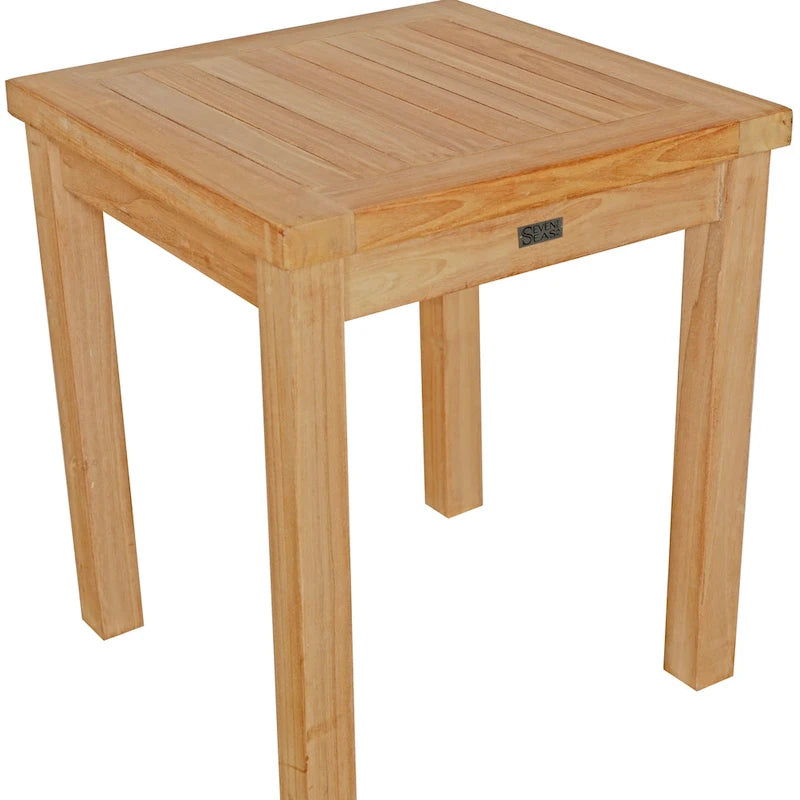 Table d'appoint d'extérieur en teck Santa Monica de Seven Seas Teak