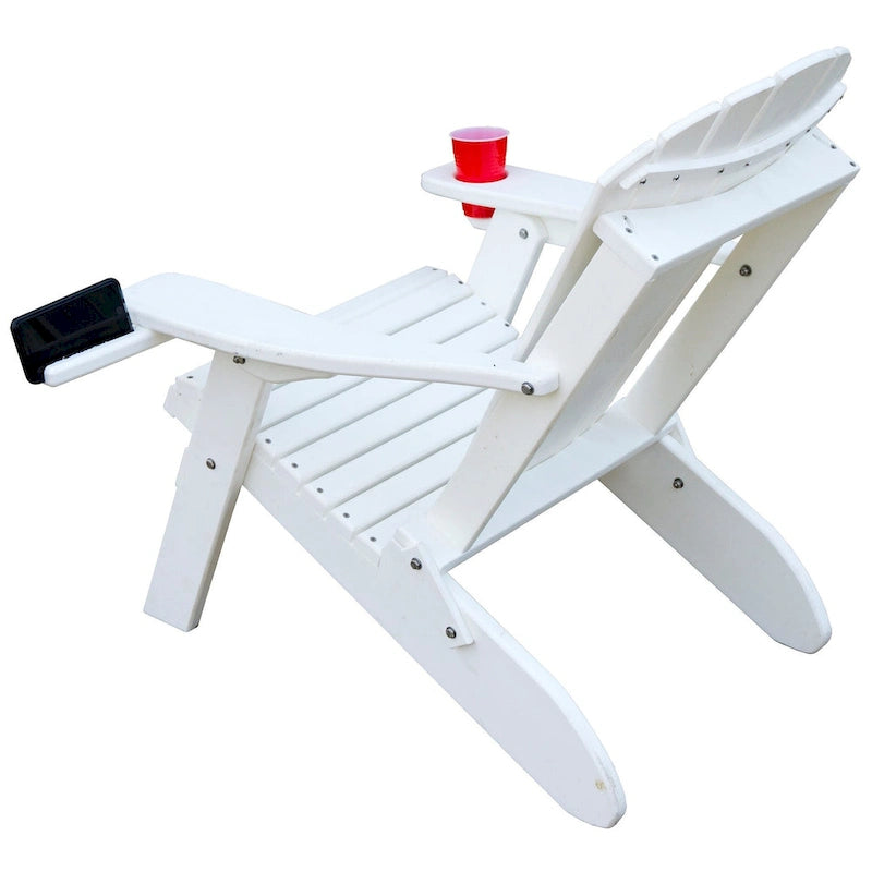 Chaise Adirondack pliante Eagle Collection avec support pour smartphone