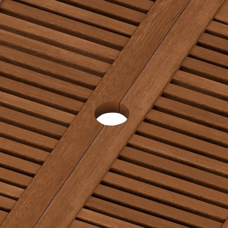 Table pliante en bois dur Ormond à l'huile de teck par Havenside Home