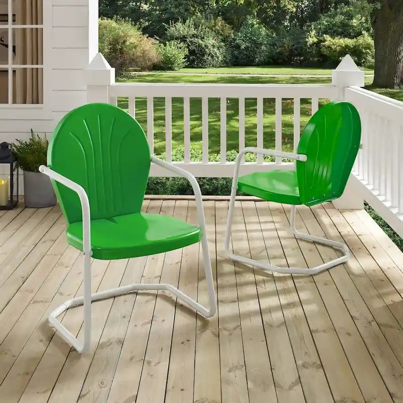 Fauteuil d'extérieur en métal Crosley Griffith - 22 L x 28,2 P x 33,25 H
