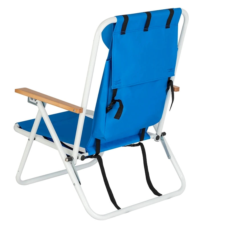 Chaise de plage portable haute résistance 140 avec appui-tête réglable