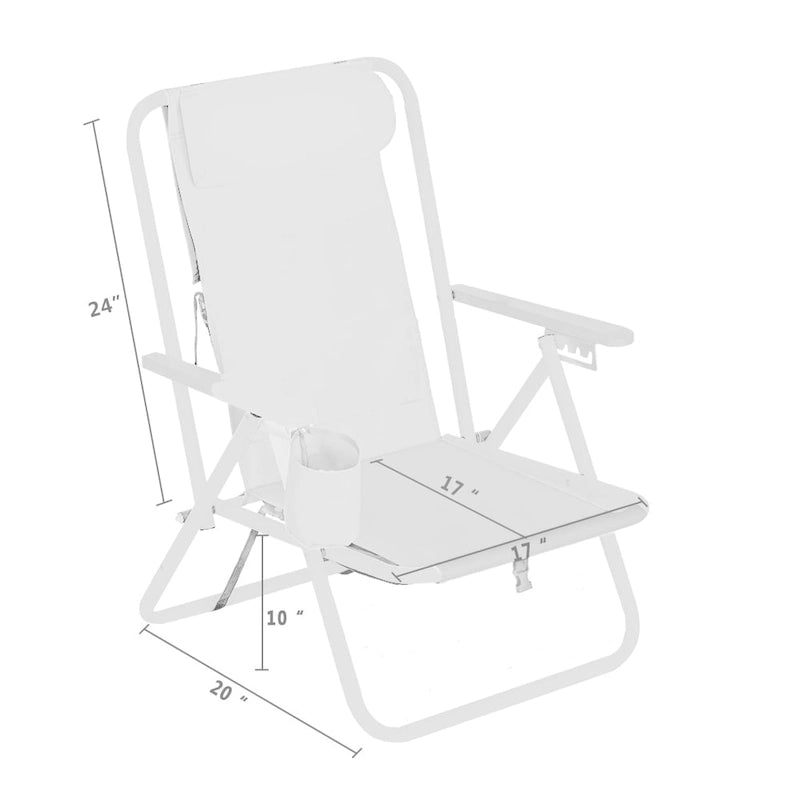 Chaise de plage portable haute résistance 140 avec appui-tête réglable