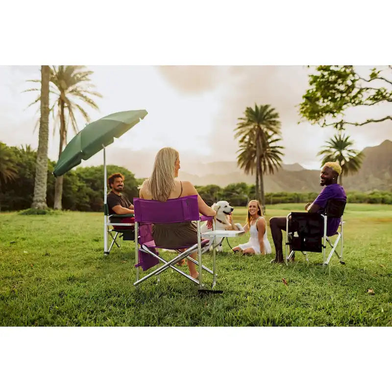 Chaise de sport portable pique-nique violette