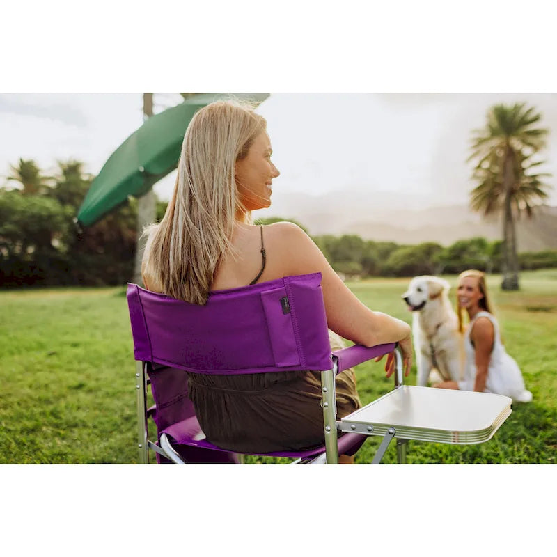 Chaise de sport portable pique-nique violette