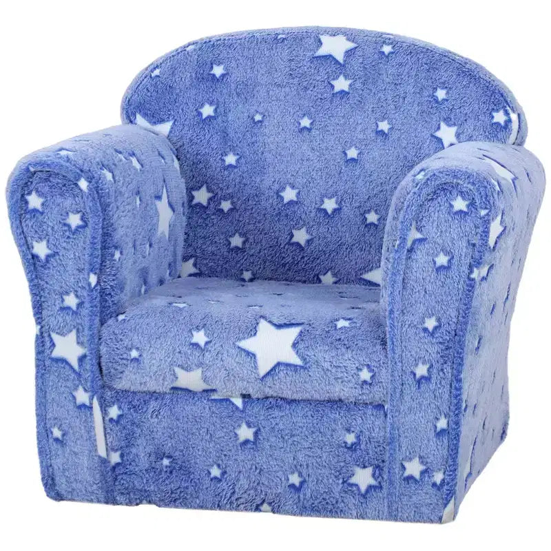 Mini canapé pour enfants avec étoiles phosphorescentes, canapé rembourré pour tout-petits de 18 à 36 mois