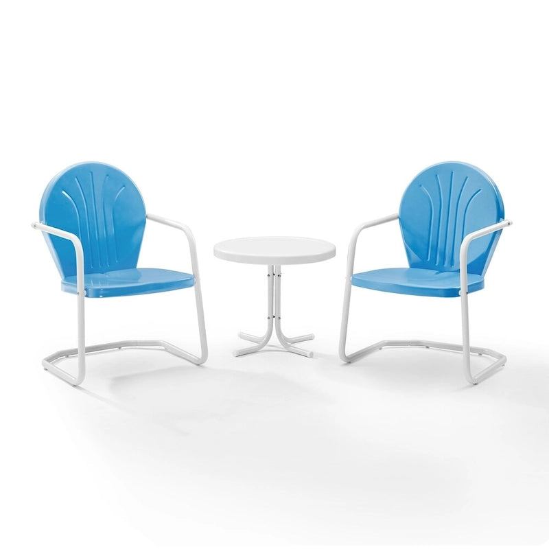 Ensemble de 3 fauteuils d'extérieur en métal Crosley Griffith