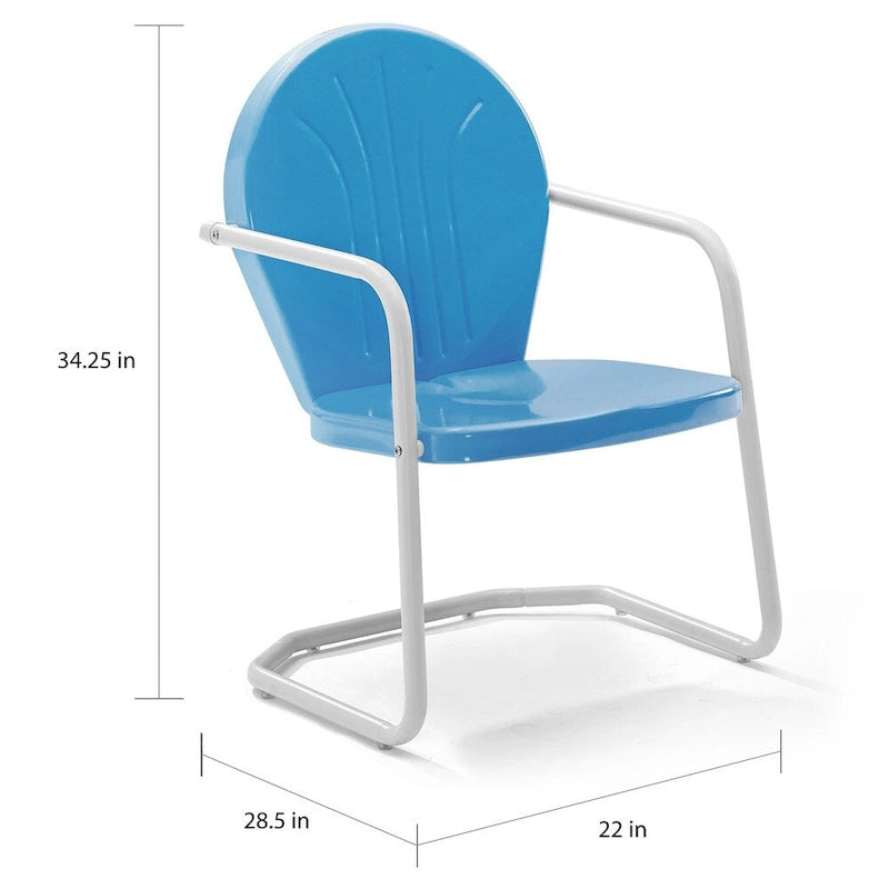 Ensemble de 3 fauteuils d'extérieur en métal Crosley Griffith
