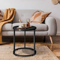 Table d'appoint ronde en acier Pellebant