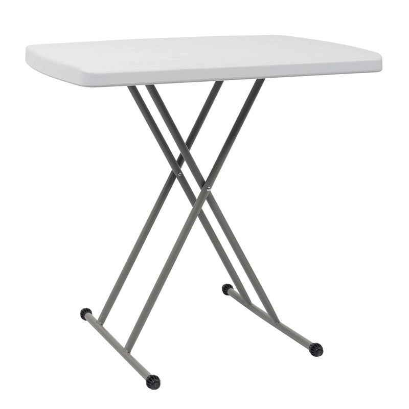 30 Table pliante rectangulaire ajustable en plastique