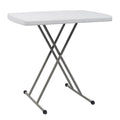 30 Table pliante rectangulaire ajustable en plastique