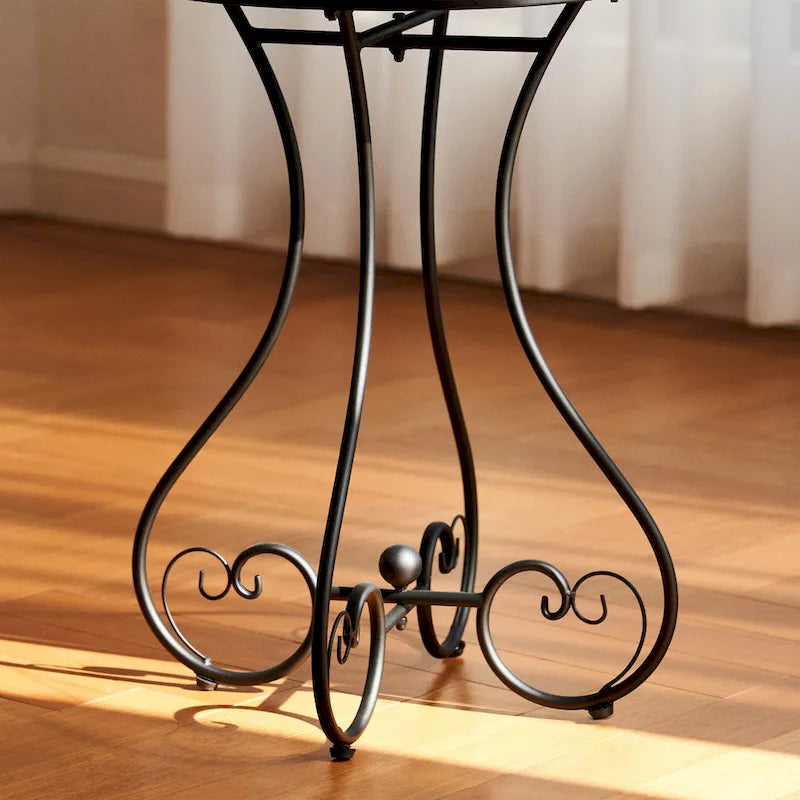 CO-Z Table d'appoint et support de plantes en mosaïque de céramique pour patio extérieur
