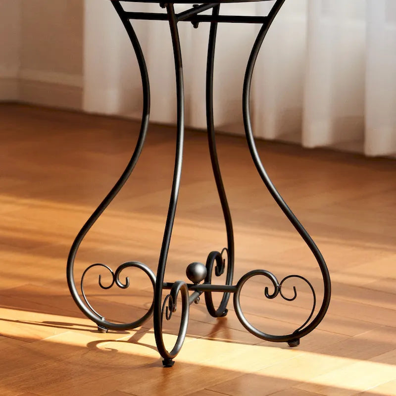CO-Z Table d'appoint et support de plantes en mosaïque de céramique pour patio extérieur