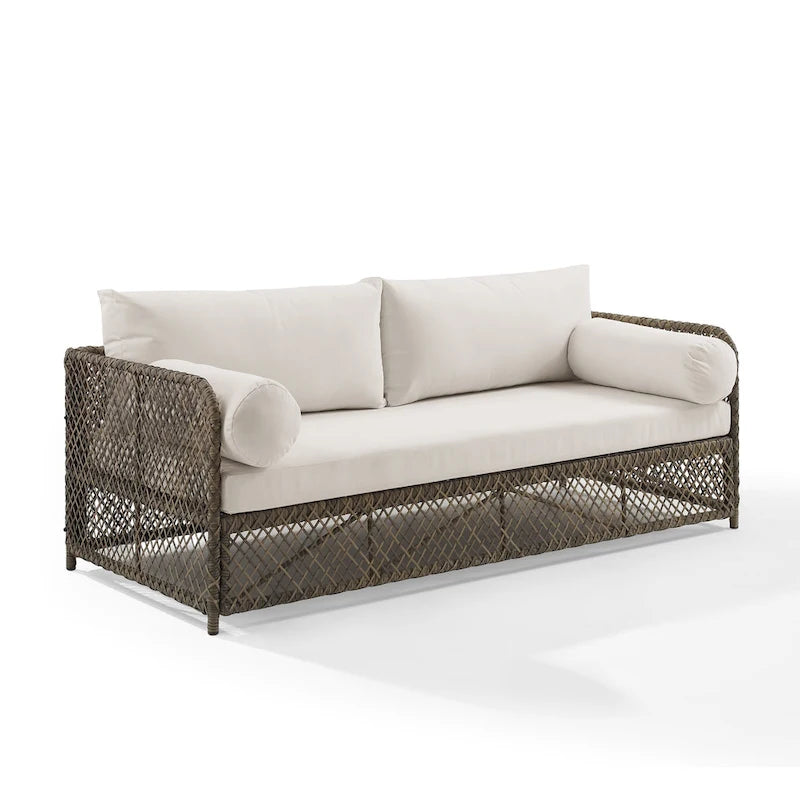 Canapé d'extérieur en osier Granite Bay de Crosley - 192,4 cm L x 83,2 cm l x 85,7 cm H