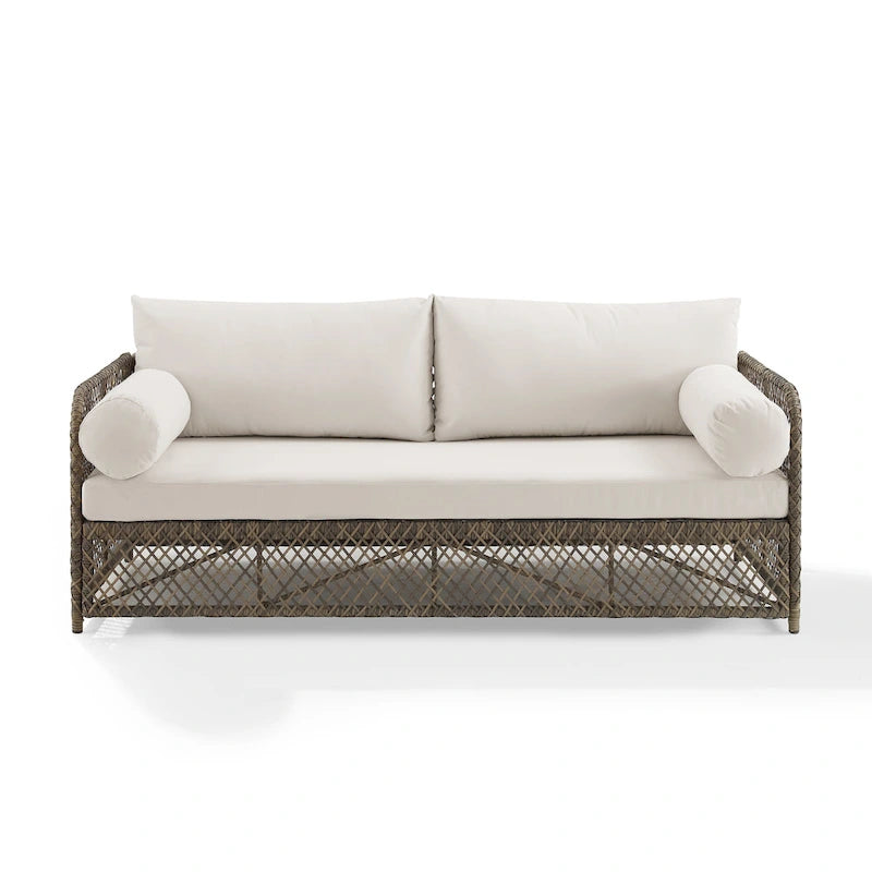 Canapé d'extérieur en osier Granite Bay de Crosley - 192,4 cm L x 83,2 cm l x 85,7 cm H