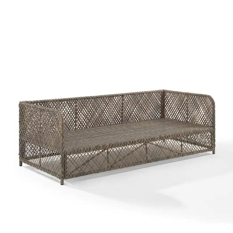 Canapé d'extérieur en osier Granite Bay de Crosley - 192,4 cm L x 83,2 cm l x 85,7 cm H