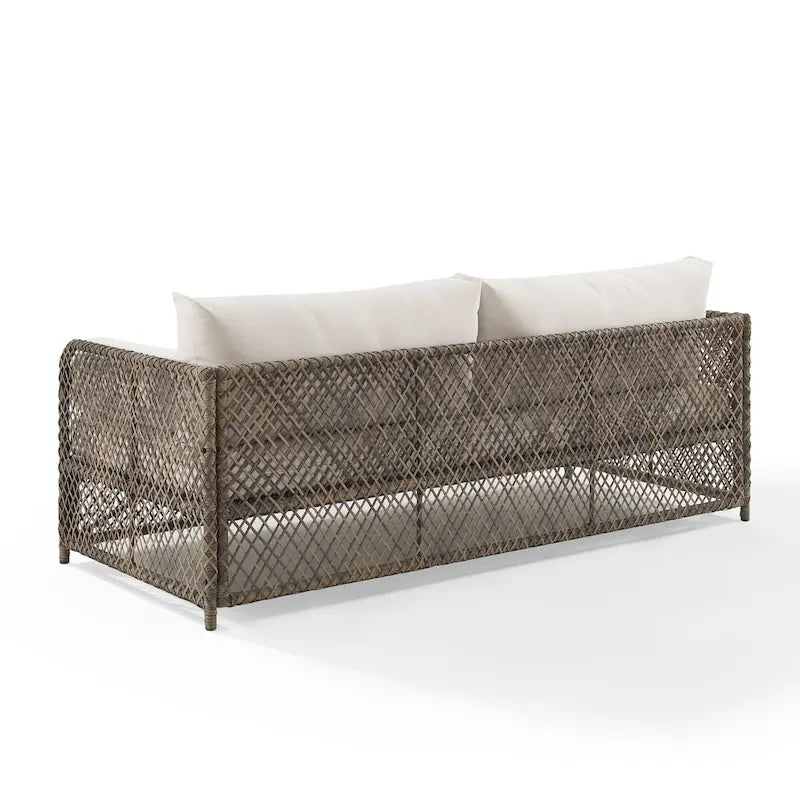 Canapé d'extérieur en osier Granite Bay de Crosley - 192,4 cm L x 83,2 cm l x 85,7 cm H