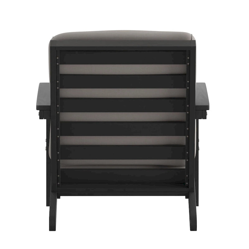 Fauteuil et coussins de style Adirondack en résine polymère tout temps