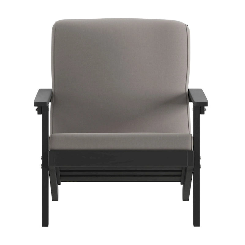 Fauteuil et coussins de style Adirondack en résine polymère tout temps