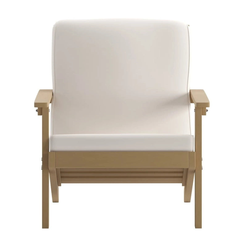 Fauteuil et coussins de style Adirondack en résine polymère tout temps