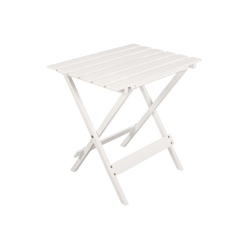 Lot de 2 tables d'appoint pliantes portables en bois massif - 45,72 cm (L) x 34,92 cm (P) x 45,72 cm (H)