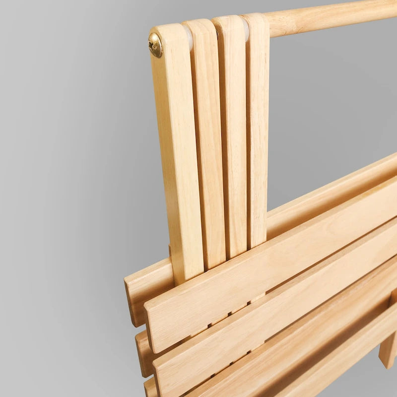 Lot de 2 tables d'appoint pliantes portables en bois massif - 45,72 cm (L) x 34,92 cm (P) x 45,72 cm (H)