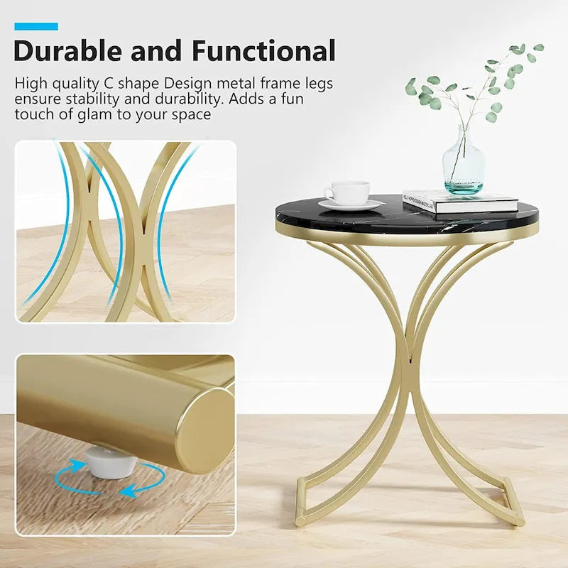 Table d'appoint petite table basse ronde moderne