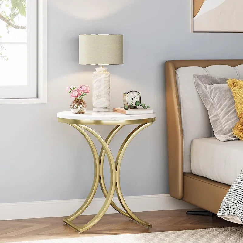 Table d'appoint petite table basse ronde moderne